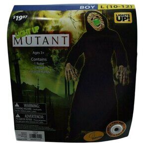 Seasons Boys L 10 to 12 New Light Up Mutant Complete 4 Piece Halloween Costume